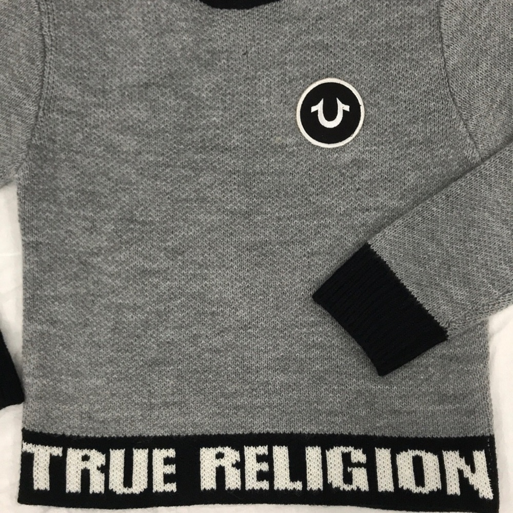 True Religion Horseshoe Patch Pullover Sweater - Picture 2 of 7